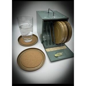 VINTAGE GB Reel Safe, 6 Slot, Aluminum 6" x 6" x 6" with Turn Knob